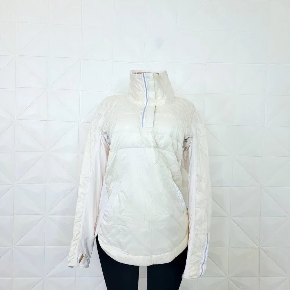 Lululemon Athletica Off-White Quilted Puffer Jacket - Picture 2 of 9